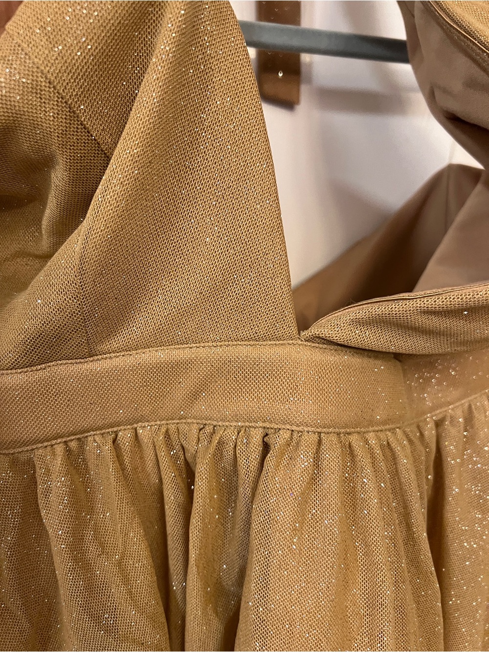 BABY BOO PIPPA MINI DRESS, L, GOLD SPARKLE - Picture 7 of 10